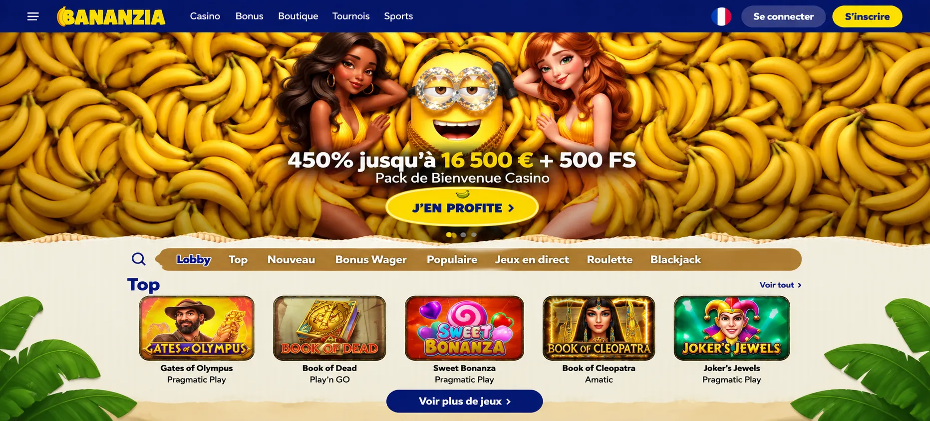 1. Bananzia : Expérience mobile fluide — new casino en ligne