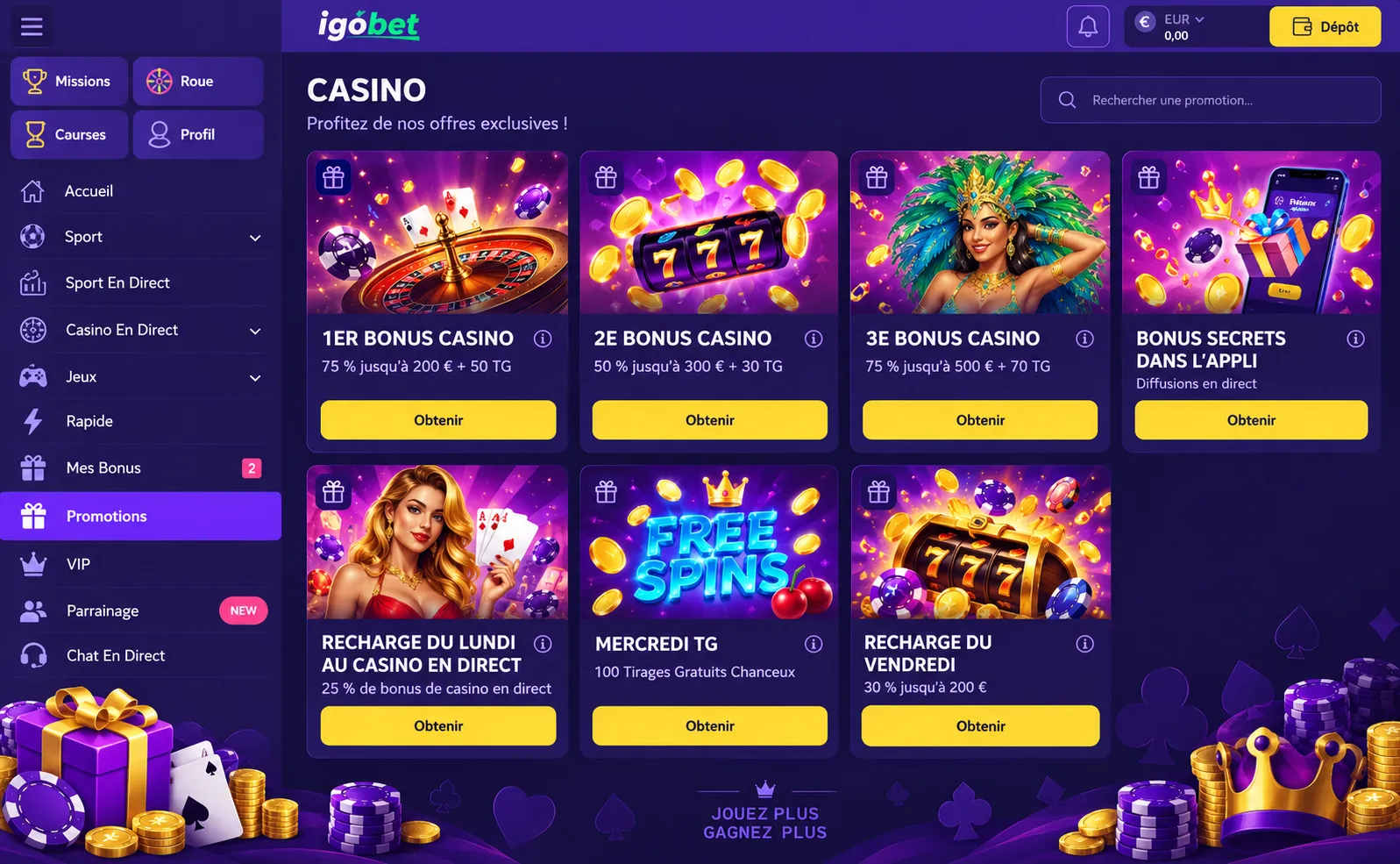 Étape 4 : Activer un Bonus de Bienvenue Lucratif — new casino en ligne